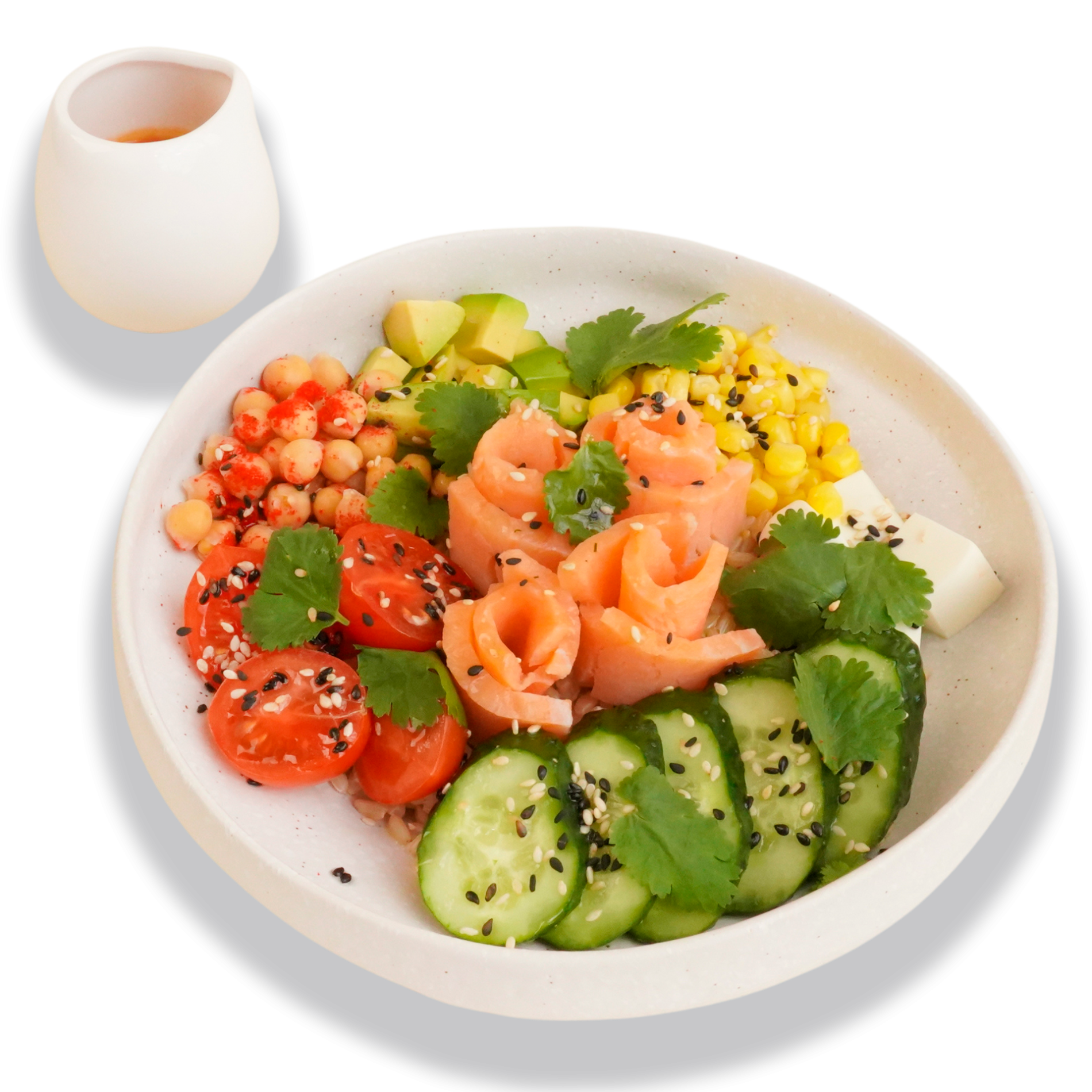 Боул с лососем